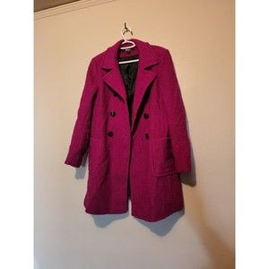 DKNY Fucshia Trench Coat